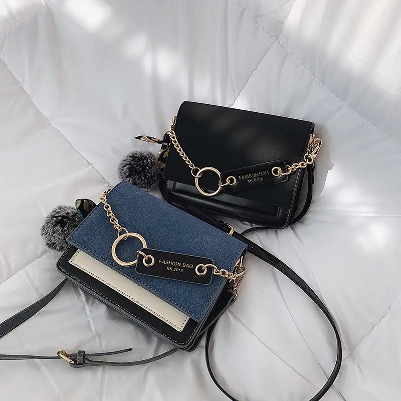 PU Leather Crossbody Bags For Women High Quality Patchwork Casual Designer Shoulder Messenger Bags Lady Travel Handbags