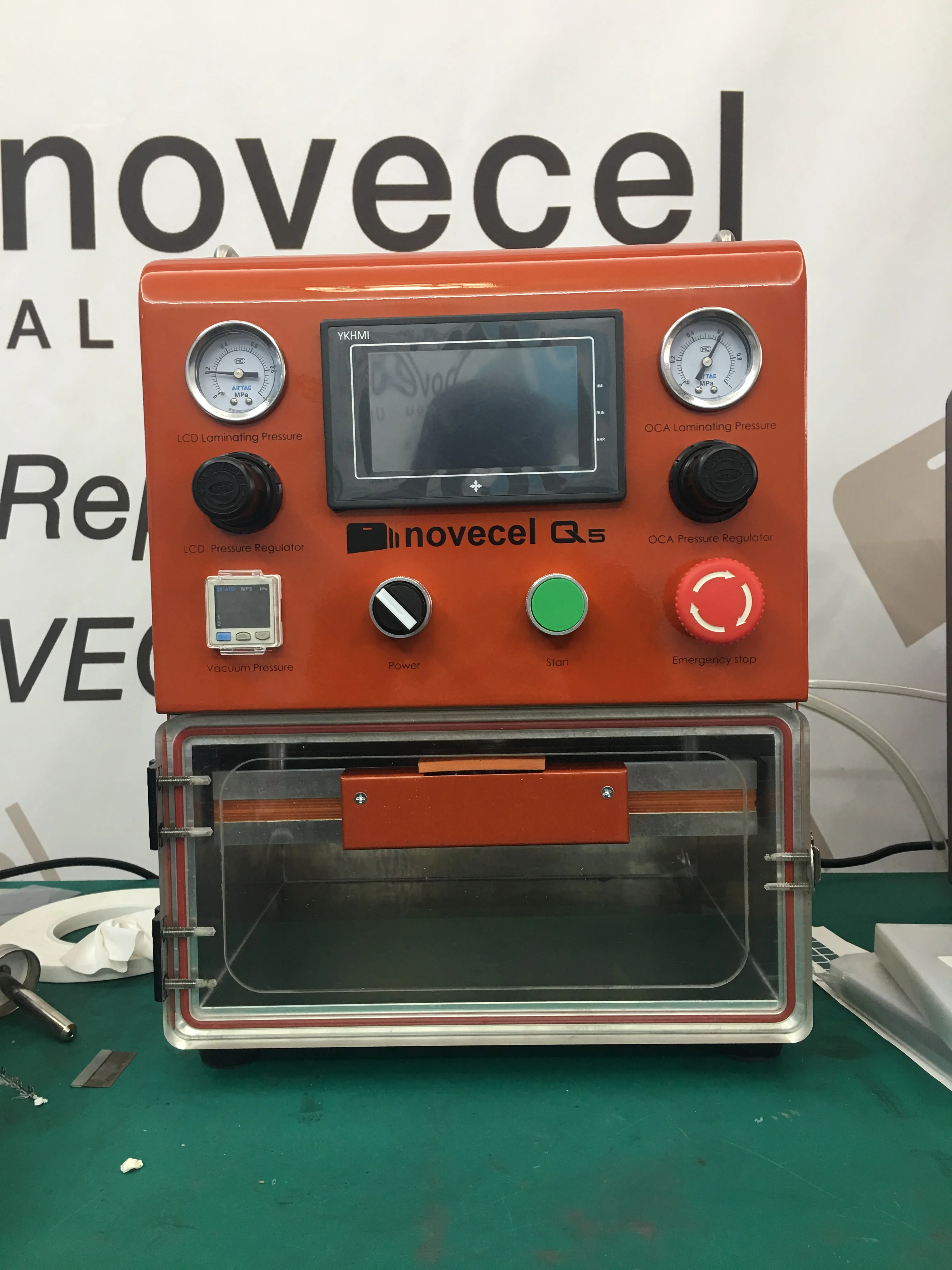 Novecel ламинатор машина поляризатор ОСА машина ламинирования пленки для lcd сенсорный экран изогнутый экран ОСА вакуумная ламинационная машина