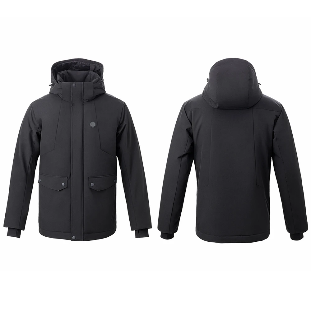 

Man Electronic Intelligent Heating USB Hooded Heated Work Jacket Coats 4 Temperature Adjustable Winter Coat Jacket