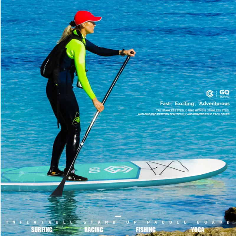 Stand-up Surfboard Inflating Sup Paddle Board 9.5ɿt Portable Long Dropshipping With Bag Pump Repair Kit Fin Safty Chain | Спорт и