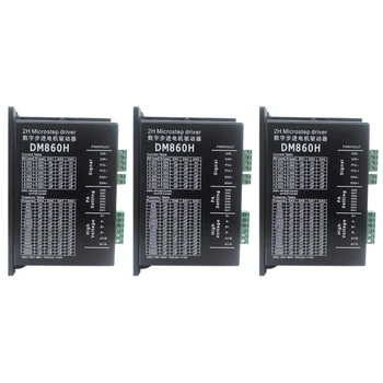 

Stepper Motor Driver DM860H Microstep Motor Brushless DC Motor Shell for 57 86 Stepper Motor Nema23 34-3Pcs