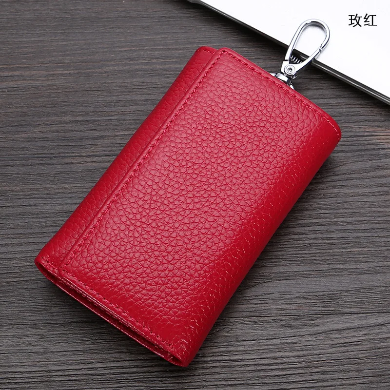 Первый слой, кожаная сумка для ключей, Модернизированная, это Висячие ворота дома, сумка для ключей, пара, модный кошелек из воловьей кожи