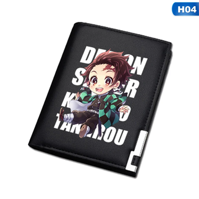 Аниме кошельки Demon Slayer: Kimetsu No Yaiba Kamado Tanjirou кошелек для косплея держатель для карт бумажник на подарок - Цвет: CB1210H04