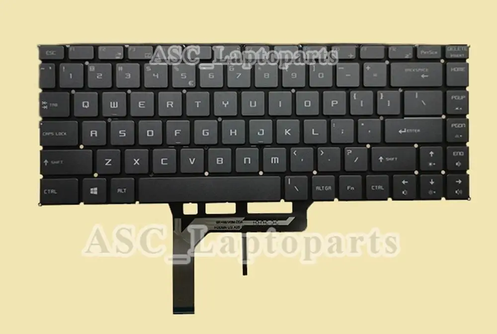 Qwerty Teclado com Retroiluminação para Laptop Msi Gf63 8rc Gf63 8rd Novo us - Imagem 5