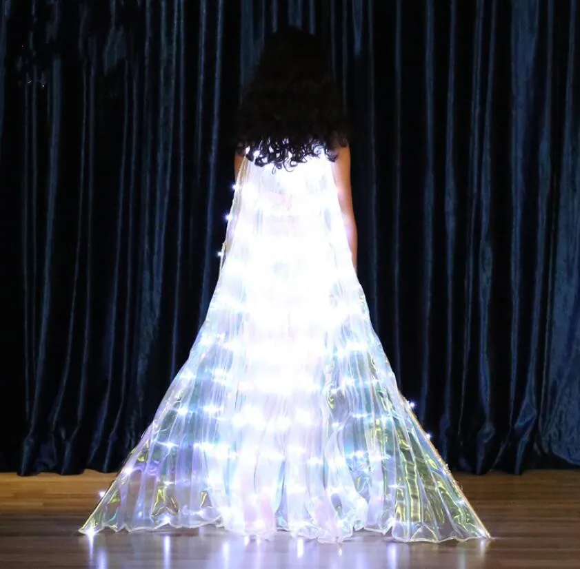 Светодиодный фонарик для танца живота для девочек, светящийся реквизит для танца живота, аксессуары для занятий танцами, костюмы для танцев, крылья бабочки