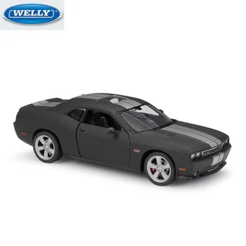 

WELLY 1:24 DODG 2012 Challenger SRT Die-casting Simulation Alloy Car Model Collection Gift Birthday Present for Kids Original