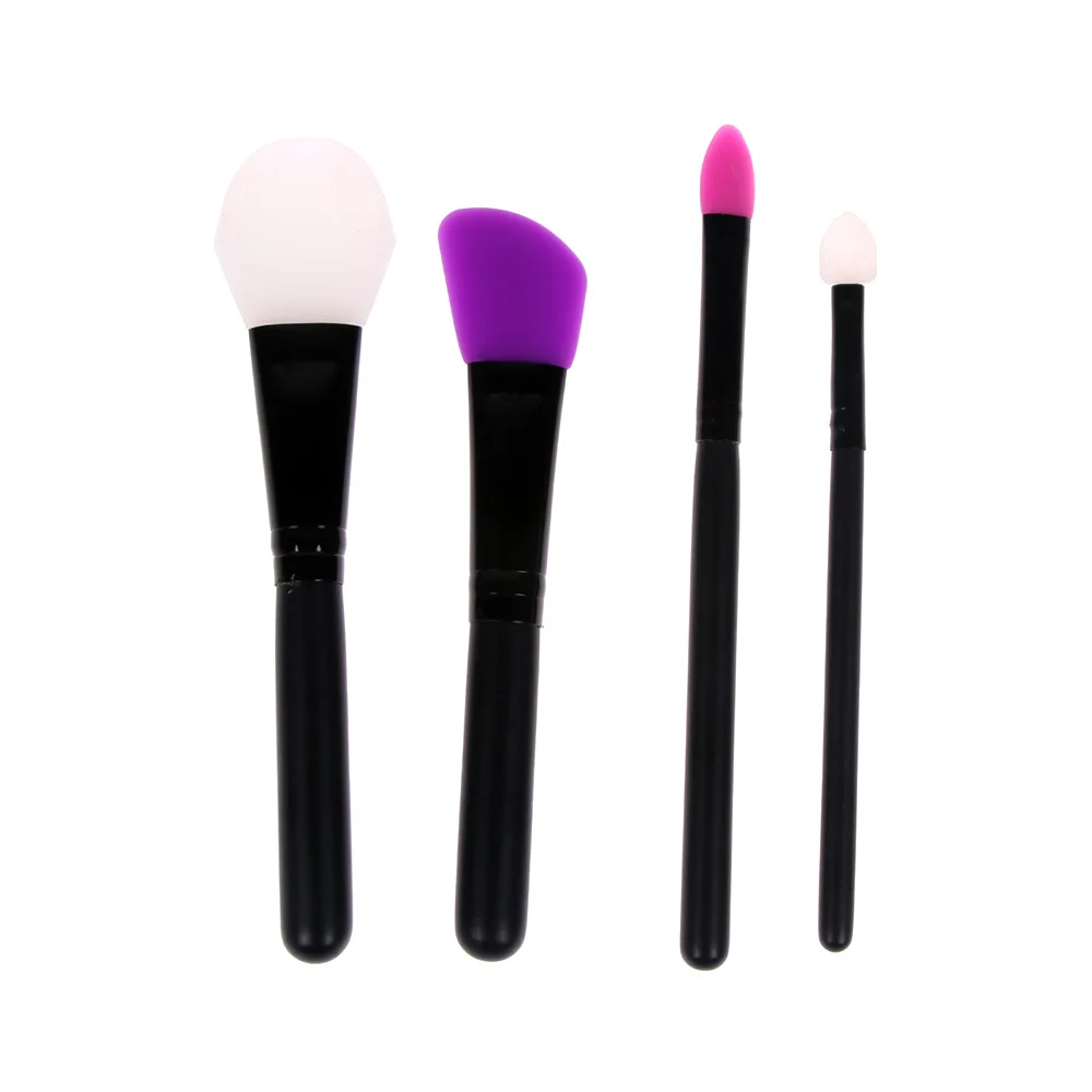 1pc Makeup Brush Wooden Handle Silicone Facial Mask Brush Cream Mixing Silicone Brush Makeup Brush Face Skin Care Makeup Tools
