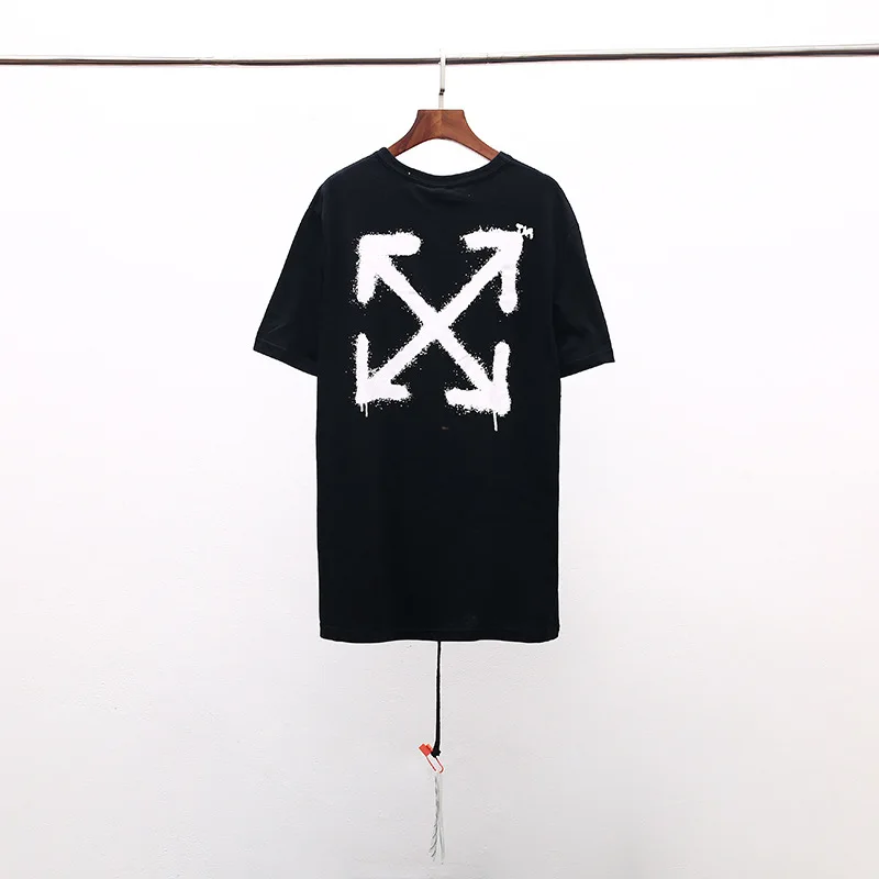 OFF-WHITE OW 19SS Limited короткий рукав Мужская парная футболка хлопок
