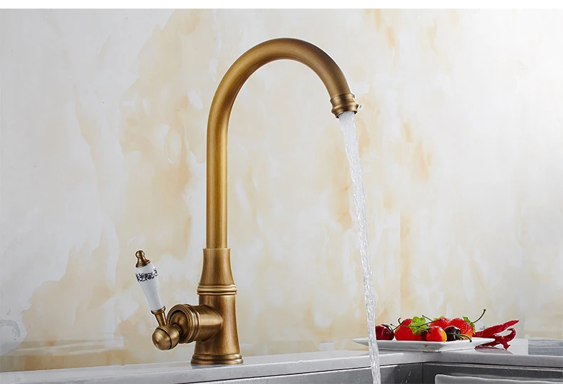 Antique Bronze Kitchen Faucets, 360 Rotation Swivel