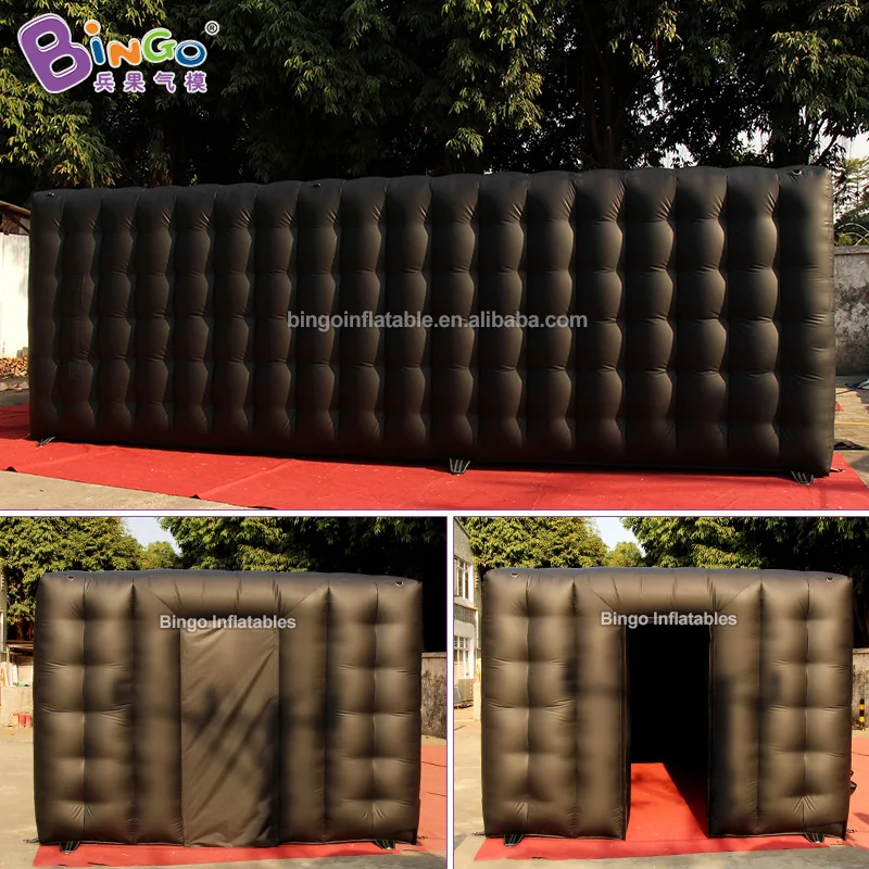  Personalized 7.2mx3.2mx2.4m all black PVC inflatable tent / inflatable outdoor tent toy tent