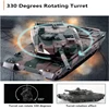 QLX RC Tank Independently Suspended Load-Bearing 2.4G HZ Radio Remote Control Tank Toys Drift Tank Time 40 Minutes RTG 3