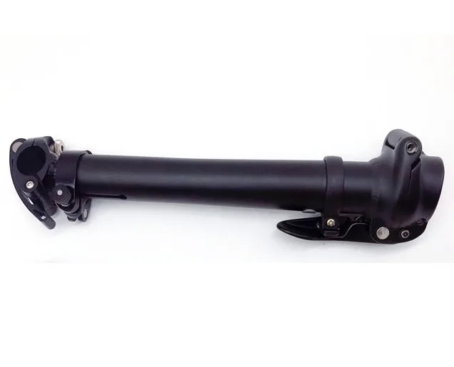 412 Folding Bike Bilateral Telescopic Adjustment Stem Double Section Double Direction Stems Electric Folding Bicycle Parts Sp8 - Цвет: Black