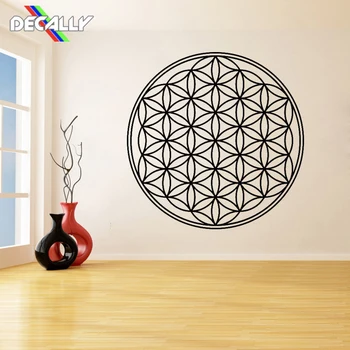 

Wall Decal Flower of Life Wall Sticker for Living Room Art Decor Vinyl Decals Nursery Girls Children Bedroom Playroom Decoration