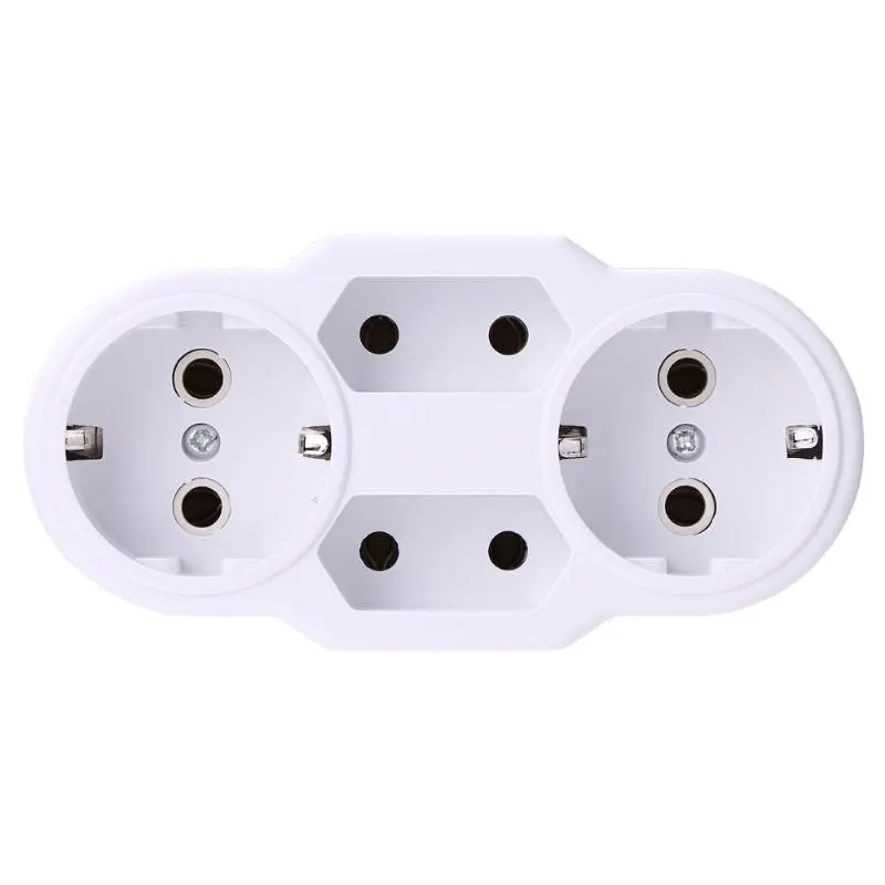 

Portable EU Plugs Power Socket Converter 1 to 4 Port Outdoor Power Adapter
