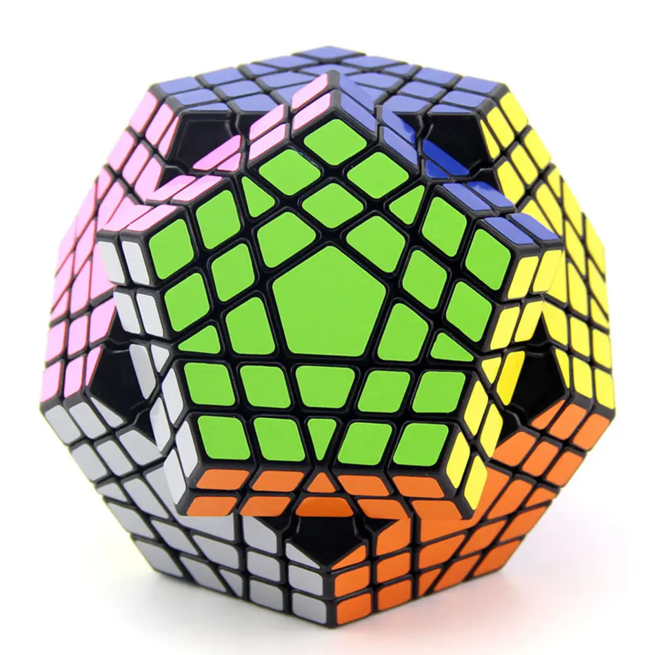 5x5 Gigaminx куб Gigaminx волшебный куб головоломка Черно-белая наклейка 5x5 скоростной куб обучающие и обучающие игрушки Cubo magico