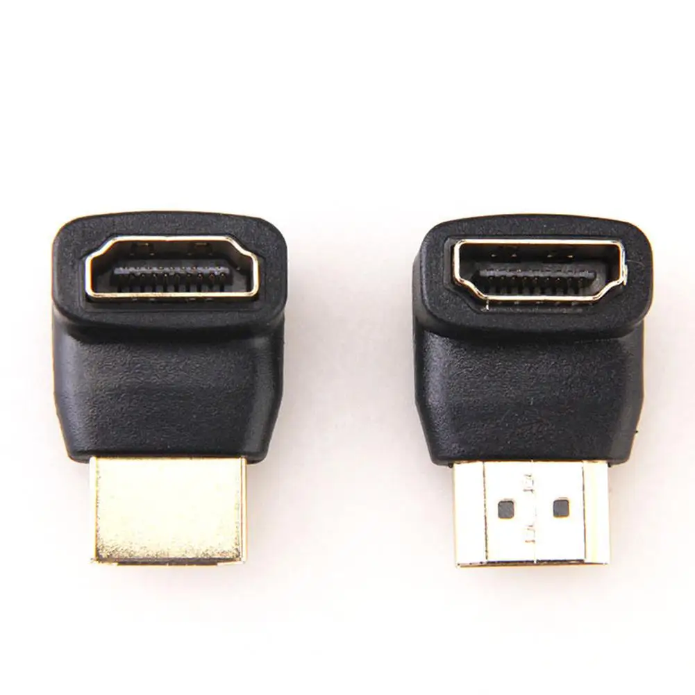 HD 1080P Мужской к женскому HDMI адаптер конвертер 90/270 градусов угол поворота