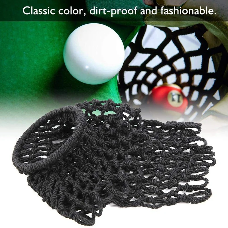 6Pcs Snooker Meshes Bag Dirt-Proof Cotton Thread Pool Snooker Pockets Mesh Billiards Table Nets Accessories