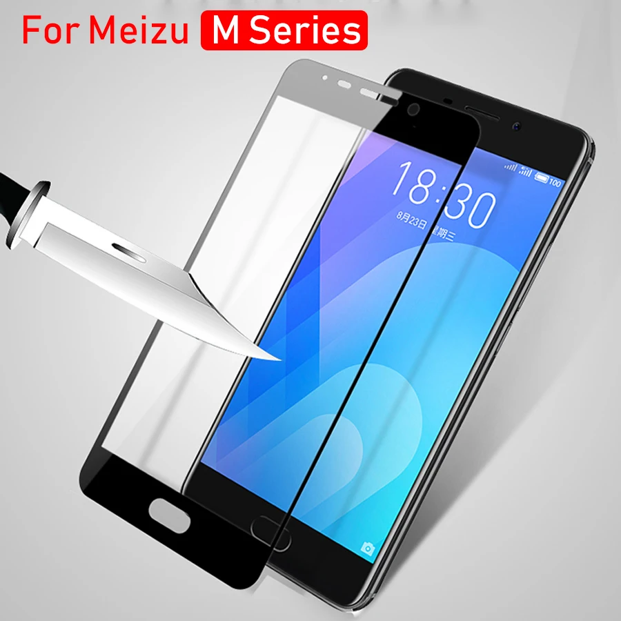 Чехол из закаленного стекла для телефона Meizu M6 M5s M5c M3s M3 M5 Note без защитной оболочки