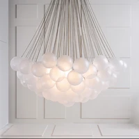 Modern LED Pendant Lights Frosted Glass Ball Restaurant Pendant Lamp 3