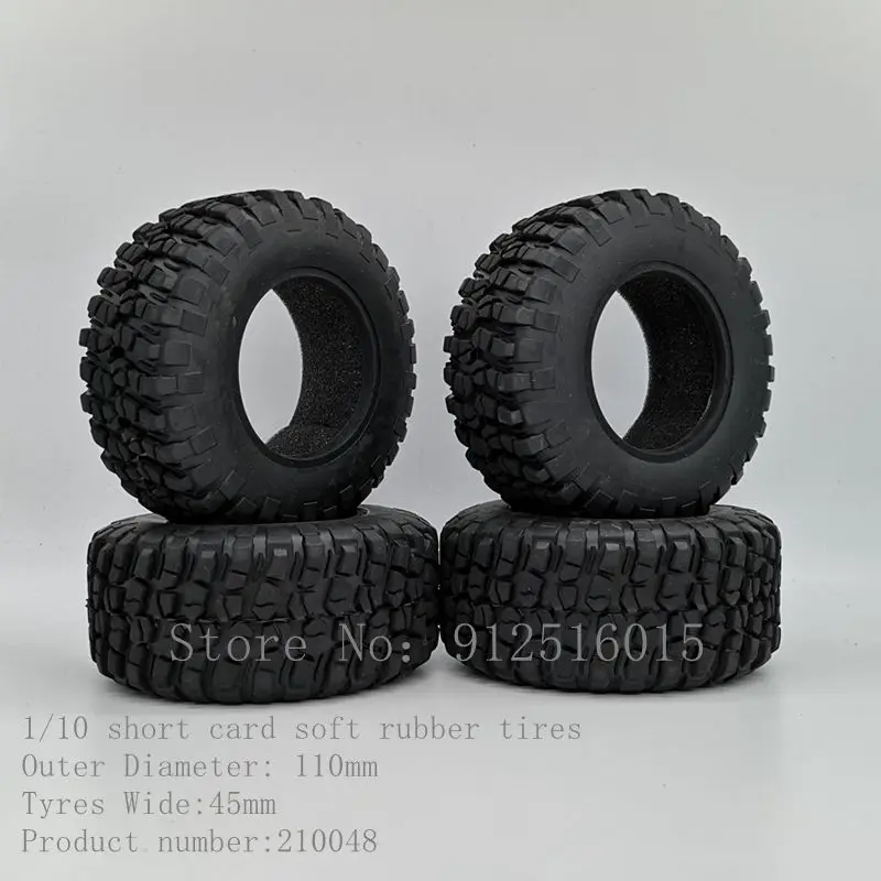 4pcs 1/10 1/8 Short Course Tire With Insert SC Tire For TRAXXAS SlASH HPI 29504 