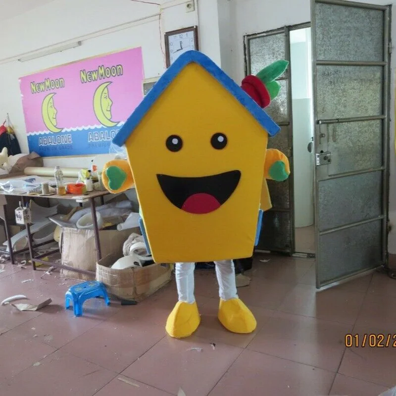 Lovely House Mascot Costume Suits Cosplay Party Game Dress Outfits Promotion Carnival Halloween Xmas Easter Adults Fursuit | Тематическая