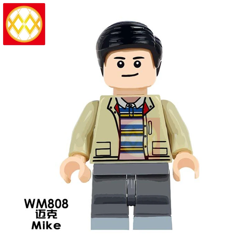 50 шт., WM863, Demogorgon, Дастин, Eleven, Lucas, Mike Will Stranger Things, экшн-модель, строительные блоки, игрушки для детей - Цвет: Красный