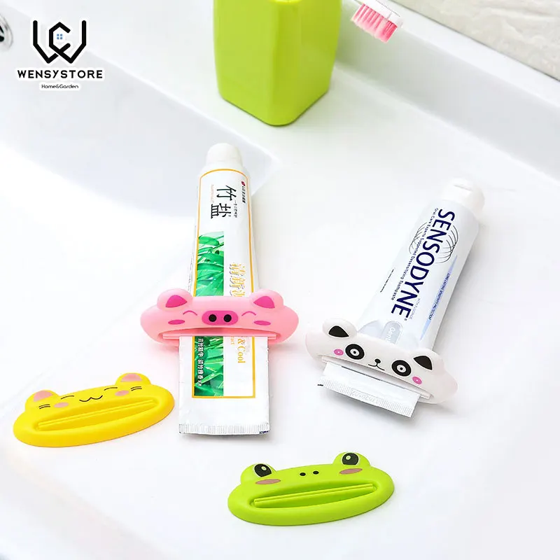 1pcs Cute Animal Multifunction Squeezer / Toothpaste Squeezer Home Commodity Bathroom Tube Cartoon Toothpaste Dispenser XFx25YW