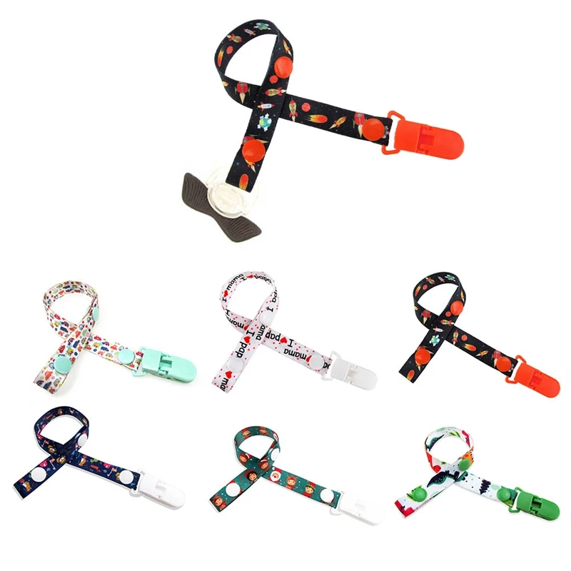Baby Pacifier Clip Chain For Soothers Toys Ribbon Chupetas Funny Dummy Holder Leash Strap Nipple Holder Infant Feeding