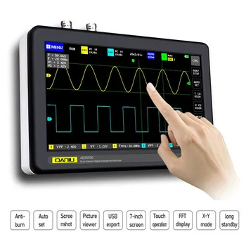 

2 Channels 100MHz Digital Tablet Oscilloscope Professional Digital Oscilloscope Bandwidth 1GSa/s Sampling Rate Oscilloscope