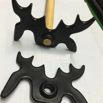 

Black Snooker Billiards Cue Rack Bridge Head Billiards Cross Antlers Rod Holder Pool Cue Stick Frame Pole Rack Rod Accessories
