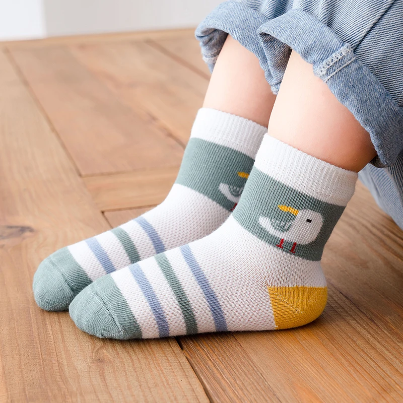 5Pairs/lot 1-5Y Infant Baby Socks Baby Socks for Girls Cotton Mesh Cute Newborn Boy Toddler Socks Baby Clothes Accessories