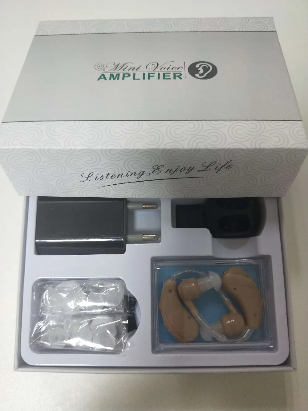 2 глухих слуховые аппараты USB дешевые Aide аудио перезаряжаемые прозрачные наушники S-109S для медицинского инструмента