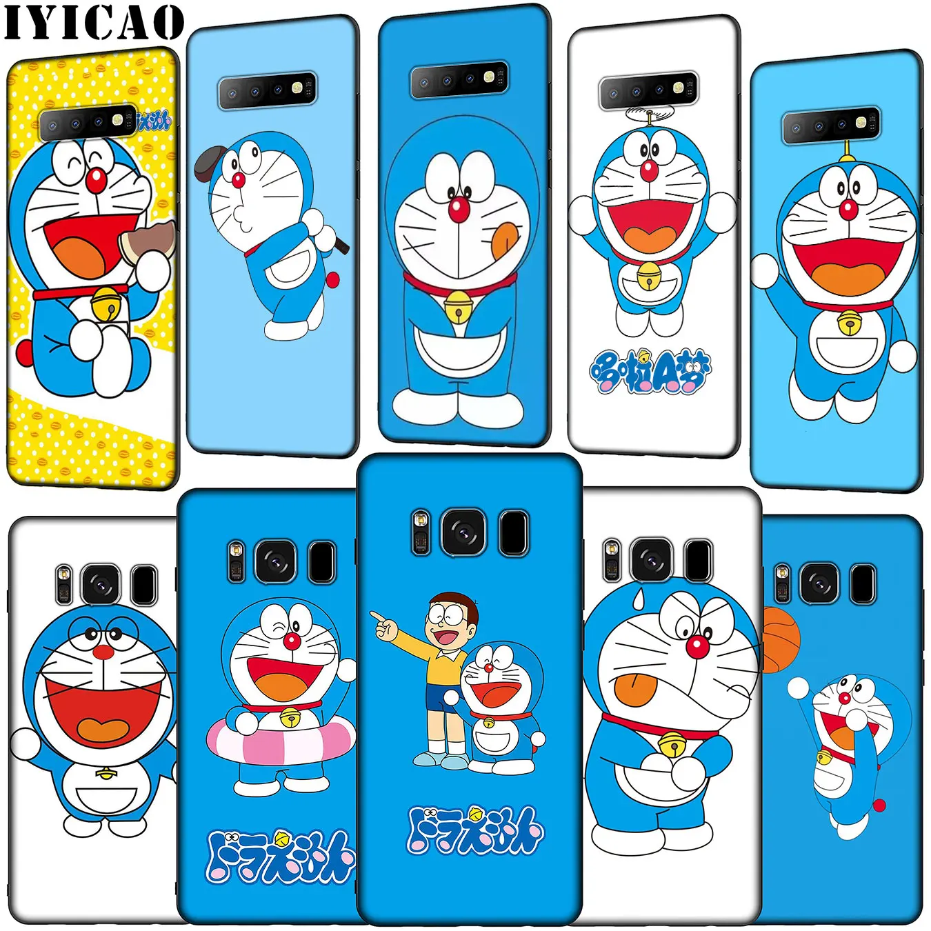 IYICAO Doraemon мягкий силиконовый чехол для телефона Samsung Galaxy S20 Ultra S10 Lite S9 S8 Plus S6 S7 Edge S10e |