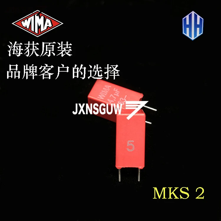 10pcs WIMA red mks2 5mm 1UF 1.5UF 2.2UF 3.3UF 4.7UF 6.8UF 10UF 50V 63V 100V 105 155 225 335 475 685 106 Germany