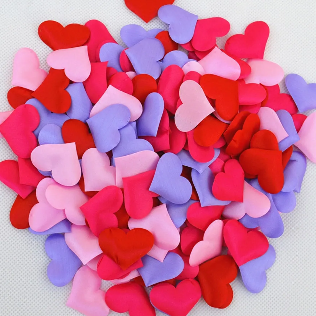 

100pcs 2/3.5cm Love Heart Shaped Sponge Petal For Wedding Decorative Handmade DIY Petals Birthday Table Party Supplies