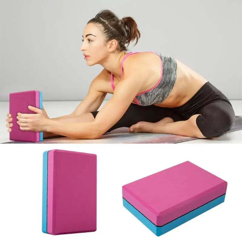 Прочный блок для йоги, Классический Тонкий Водонепроницаемый EVA Пилатес, кирпич для йоги, спортивный Противоскользящий пенный блок, реквизит для упражнений