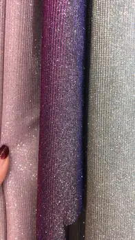 

on sale pretty fashion fabric embroidered tulle net lace Gradient fabric JOY-31302 african shining lace fabric for party dress