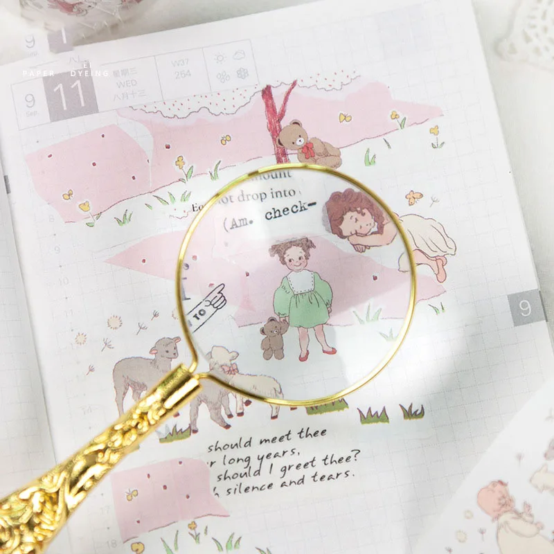 Kawaii Мультфильм Алиса сказочный мир красная шляпа Ангел девочка милый медведь смешная овечка мальчик деко васи лента DIY скрапбукин маскирующая лента