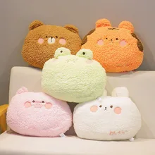 Ins kawaii animal travesseiro estilo nórdico dos desenhos animados coelho boneca urso bonito menina dormir travesseiro crianças boneca de pelúcia