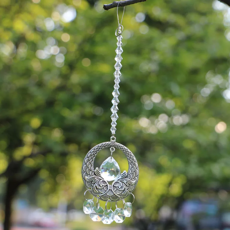1 шт. подвесная Хрустальная подвеска Ловец ангелов Крылья Ангела хрустальный шар