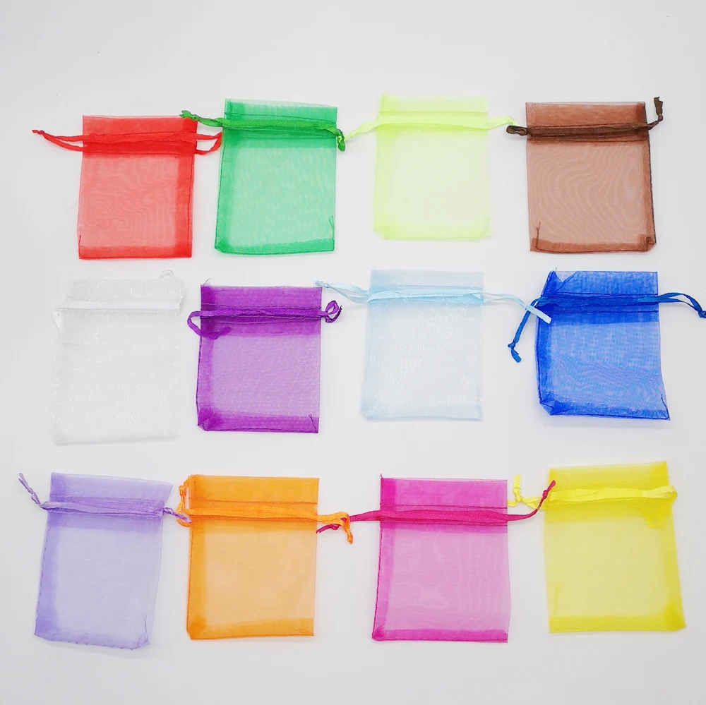 #*Cheap 100pcs Organza Gift Bags 7x9 Drawstring Gift Box Packaging Bag Gifts For Birthday Christmas Wedding Bags Gift Bag Organza Pouch