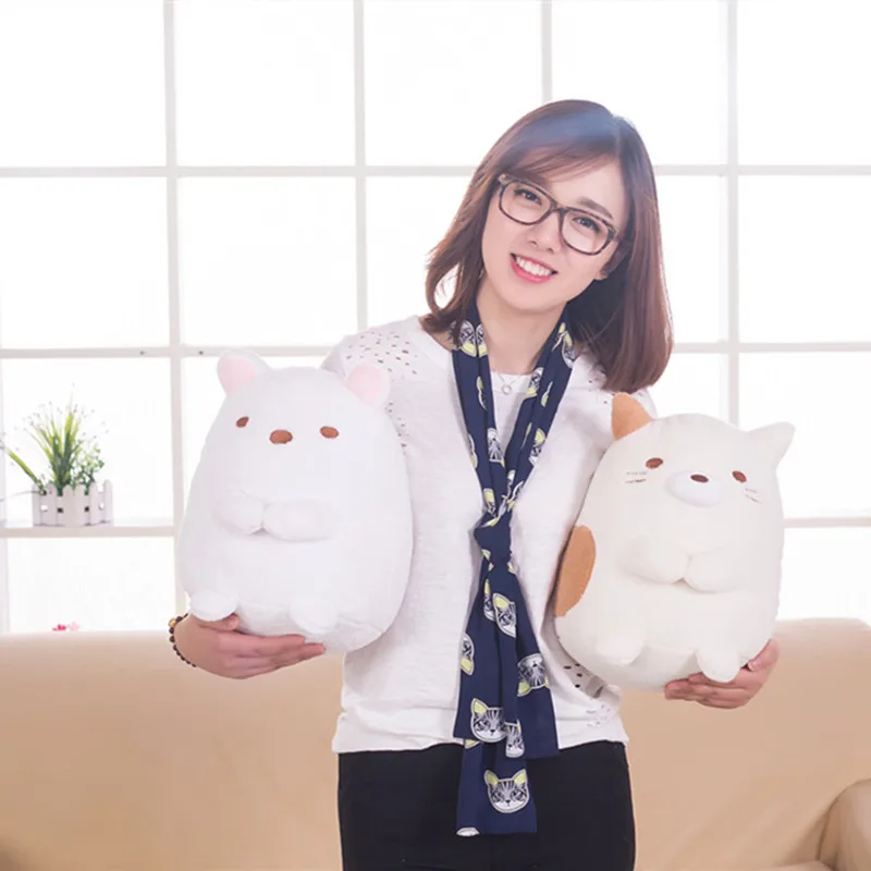 1 шт. Kawaii Япония угловая биология плюшевая японская анимация Сумико гураши животные мультфильм Сумка Сан-х мягкие игрушки-подушки для детей