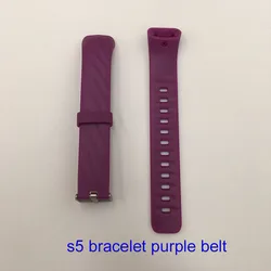 Silicone Replacement Strap for Fitness Tracker Smartband (PURPLE)