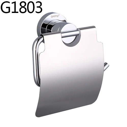 GAPPO высокое качество настенное крепление крышка из нержавеющей стали держатель туалетной бумаги Цинк-сплав монтажное сиденье аксессуары для ванной комнаты g1703 - Цвет: G1803