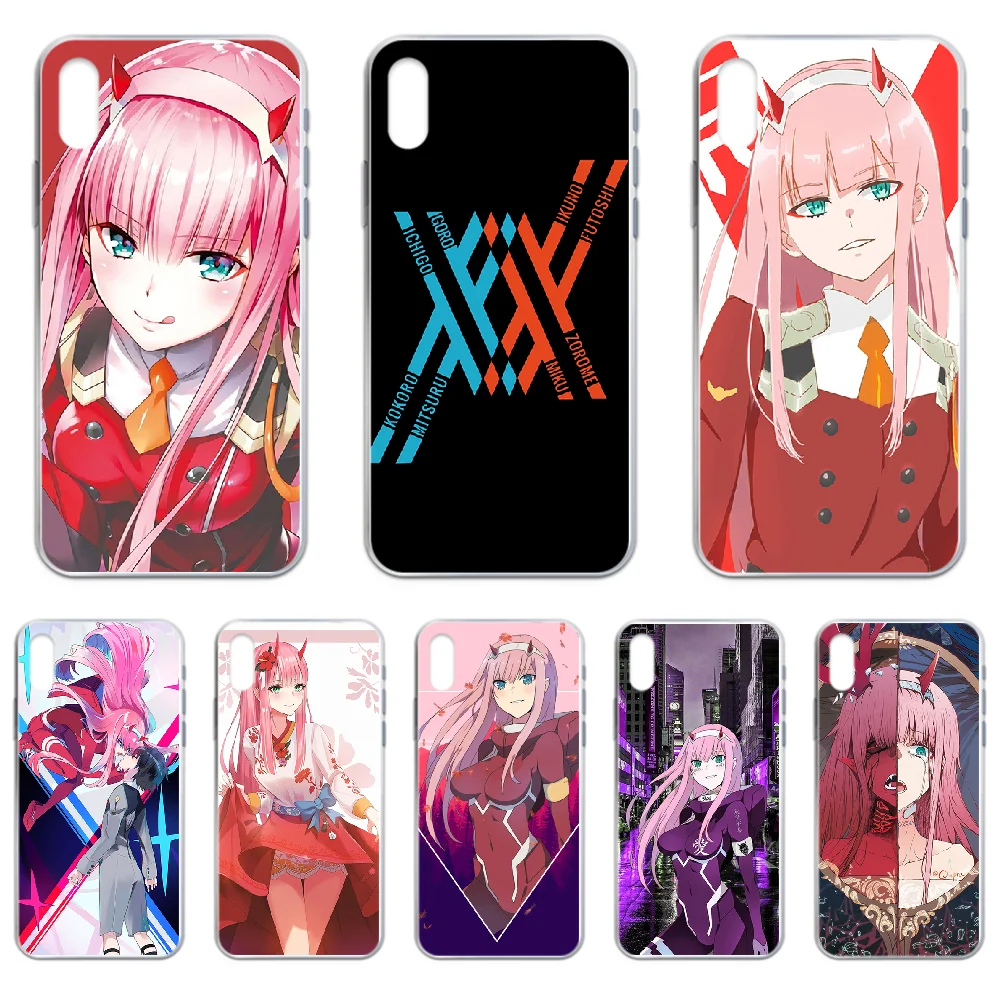DARLING in the FRANXX Japan чехол для телефона iphone 4 4S 5 5C 5S 6 6S PLUS 7 8 X XR XS 11 PRO SE 2020 MAX прозрачный