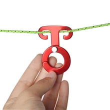 

2pcs Adjustable Camping Tent Cord Rope Buckle Lightweight Aluminum Tent Rope Buckles Hook Tensioners Fastener Kit Outdoor Tools
