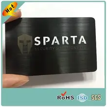 Горячая высококачественные черные матовые Роскошные Металлические Визитки