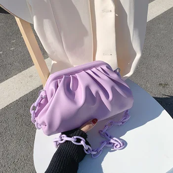 

SEE YOU LOVE New Chain Cloud Bag Crossbody Bags For Women 2020 Summer Fashion White Luxury Handbag Leather Female Shoulder Bags