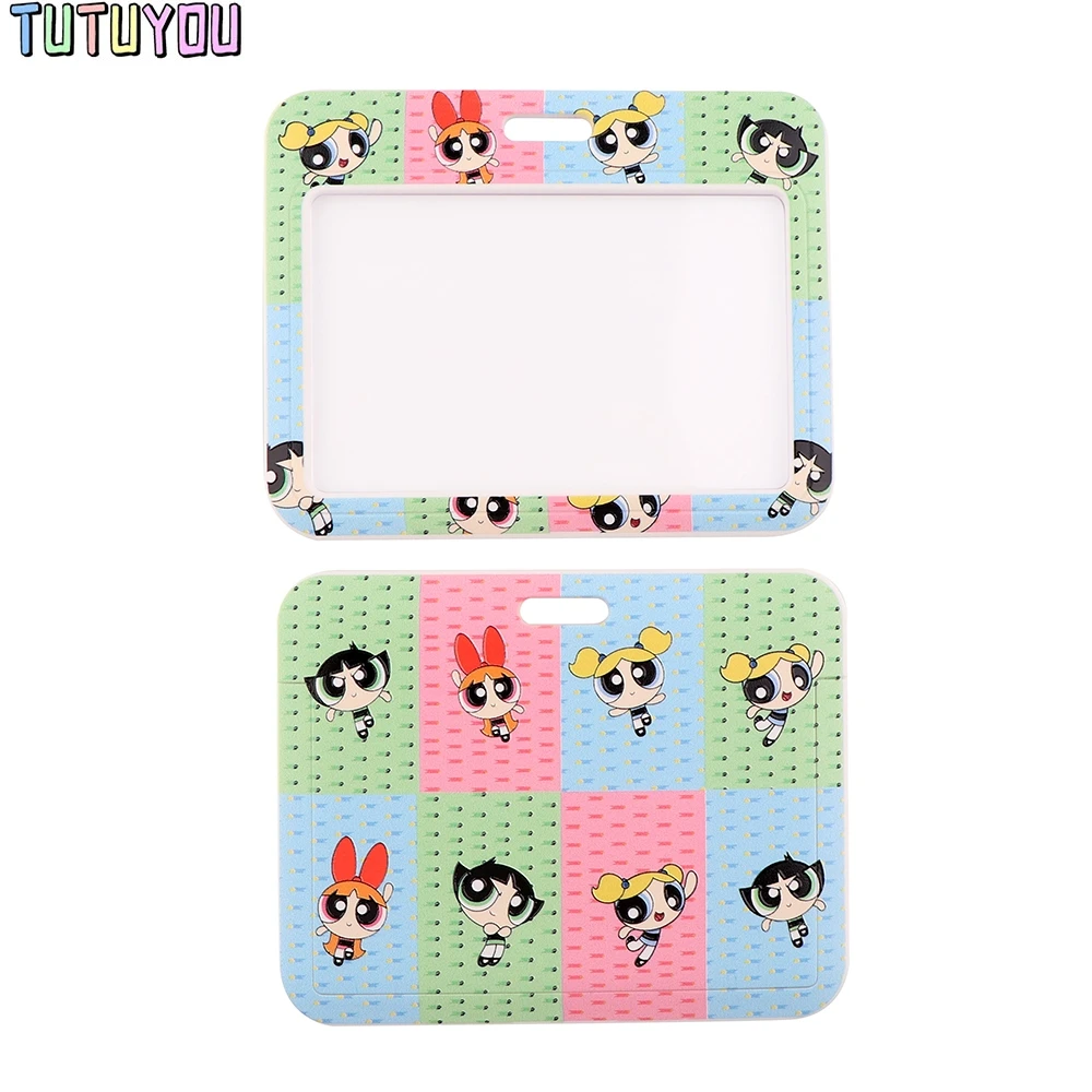 

PC3141 Cartoon Girl Personality Card Holder ID Holder Bus Card Holder Staff Card Lanyard For Keys Phone DIY Hang Rope
