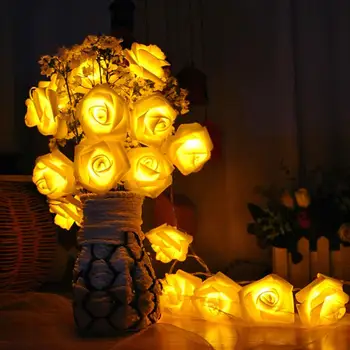 

LED Simulation Roses Light String Christmas Decors Decoration Romantic Lantern